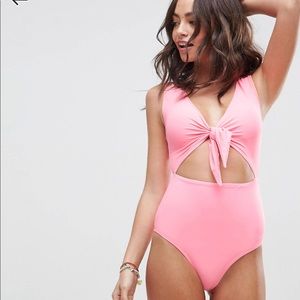 NWT ASOS pink one piece swimsuit!